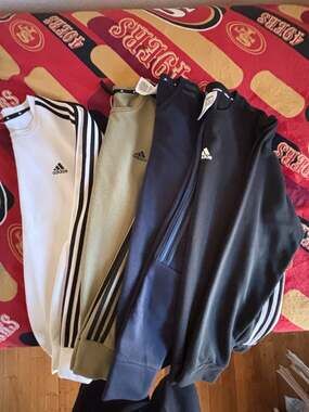 Bundle of 4 adidas Men's Sportswear Basic 3-Stripes Track Jackets